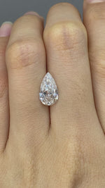 Load and play video in Gallery viewer, Pear Cut Lab Diamond 2.313 Ct G SI1

