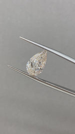 Load and play video in Gallery viewer, Pear Cut Lab Diamond 3.102 Ct JK VS
