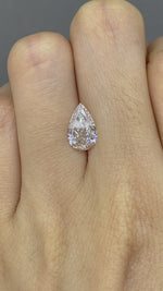 Load and play video in Gallery viewer, Pear Cut Lab Diamond 1.803 Ct FG VS
