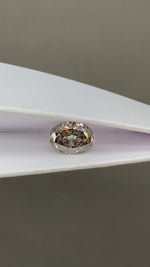 Load and play video in Gallery viewer, Champagne Oval Cut Lab Diamond 2.313 Ct VS