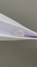 Load and play video in Gallery viewer, Pear Cut Lab Diamond 1.763CT FG VS
