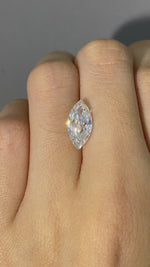 Load and play video in Gallery viewer, Marquise Cut Lab Diamond 2.133 Ct HI VS

