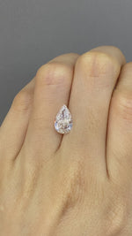 Load and play video in Gallery viewer, Pear Cut Lab Diamond 1.879 Ct G VS
