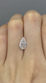 Load and play video in Gallery viewer, Pear Cut Lab Diamond 1.545CT G VS
