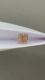 Load and play video in Gallery viewer, Champagne Princess Cut 2.75 Ct  Lab Diamond VS

