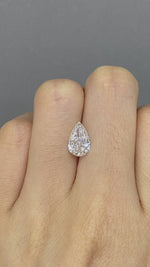 Load and play video in Gallery viewer, Pear Cut Lab Diamond 1.642CT IJ VS
