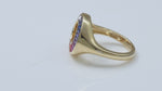 Load and play video in Gallery viewer, Gradient Rainbow Lab Sapphire Engagement Ring
