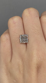 Load and play video in Gallery viewer, Champagne Princess Cut Lab Diamond 2.510Ct VS