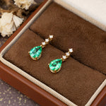 Load image into Gallery viewer, 祖母绿耳坠 - LGG Jewelry