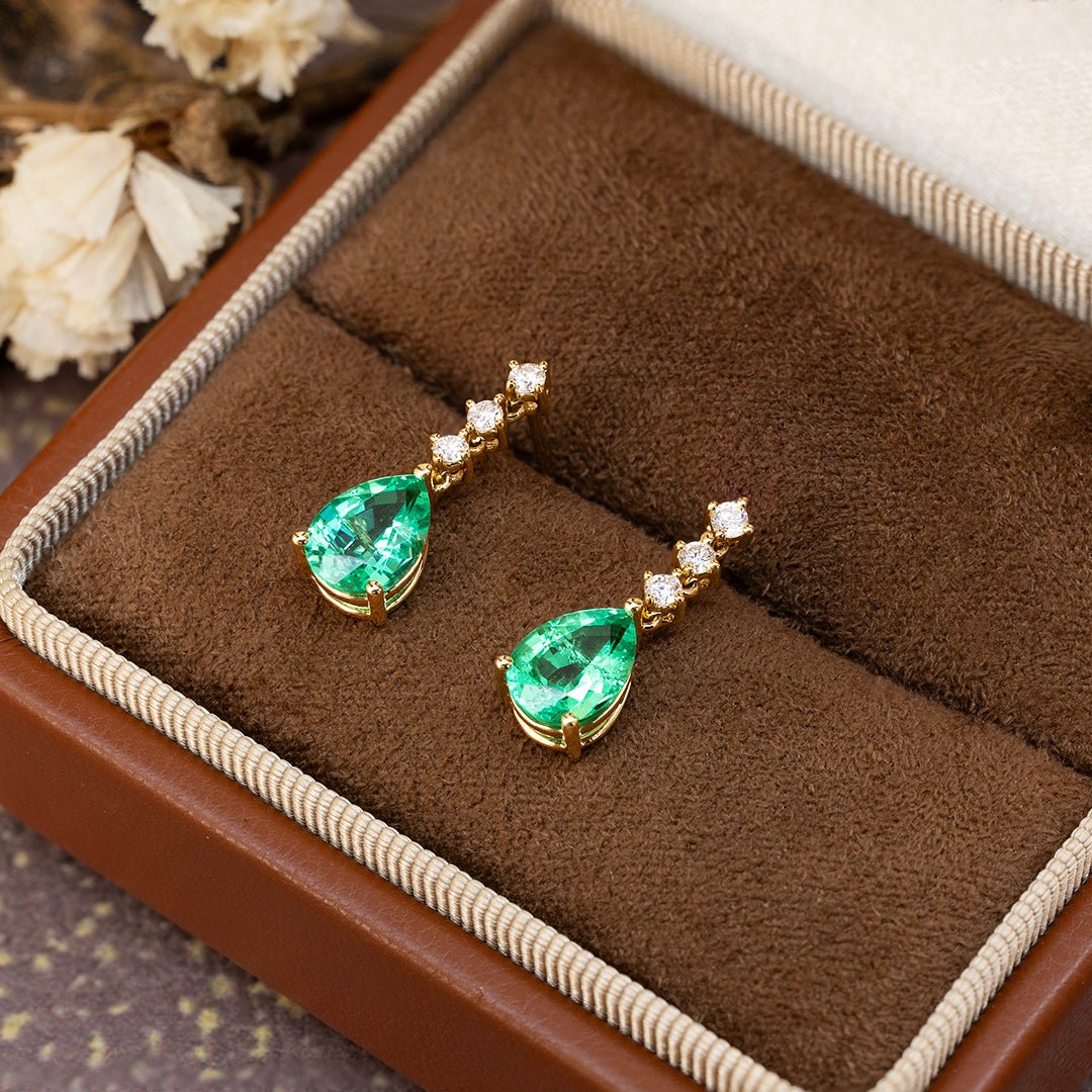 祖母绿耳坠 - LGG Jewelry