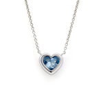 Lade Bild in die Galerieansicht, 蓝钻心型吊坠 - LGG Jewelry