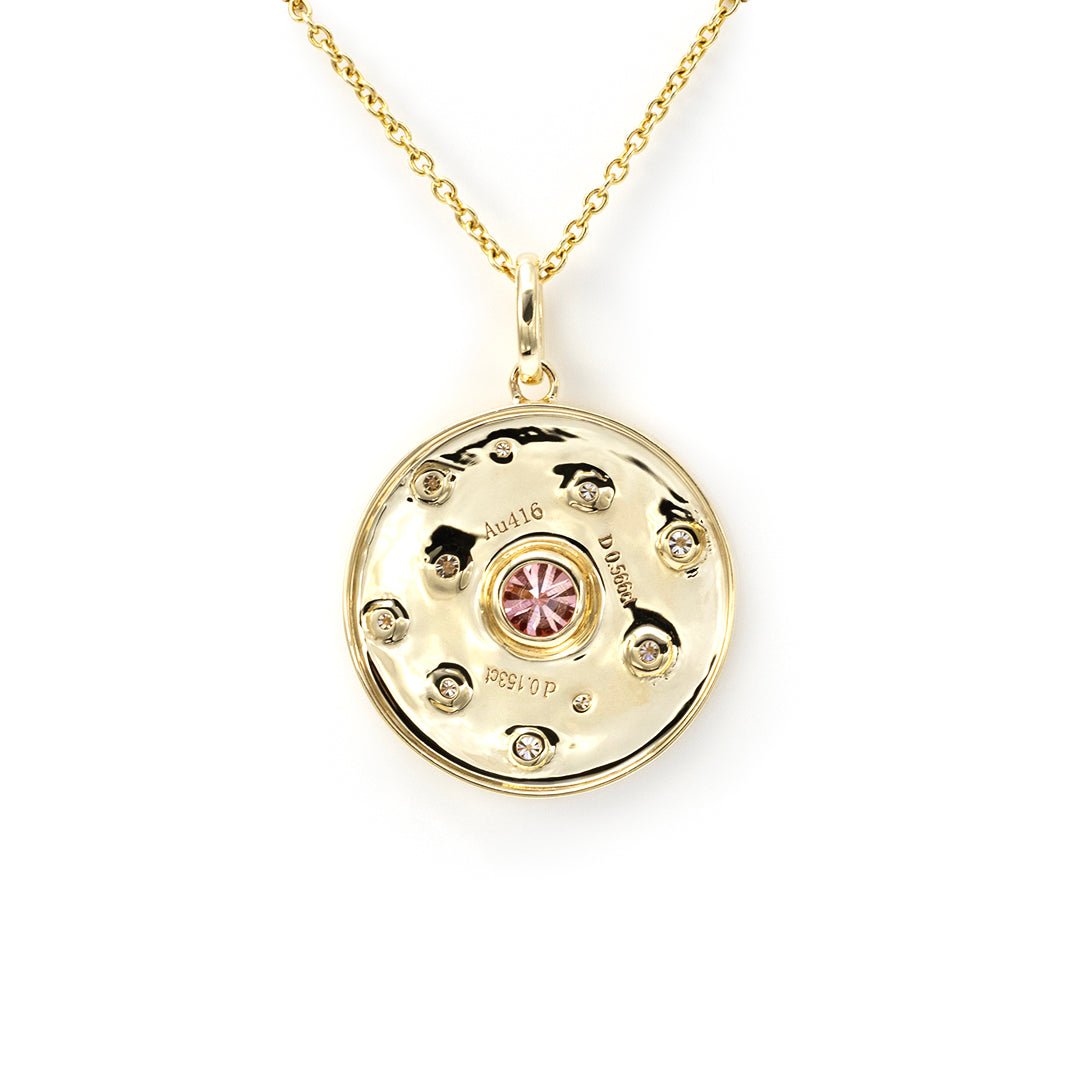 星星狗牌粉钻镶项链 - LGG Jewelry