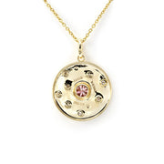 星星狗牌粉钻镶项链 - LGG Jewelry