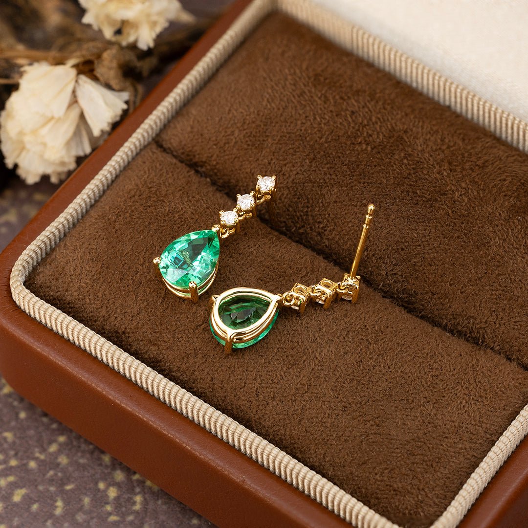 祖母绿耳坠 - LGG Jewelry