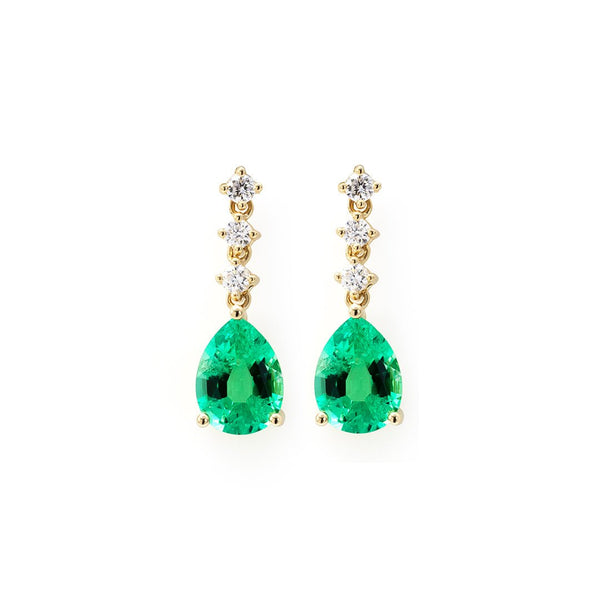 祖母绿耳坠 - LGG Jewelry