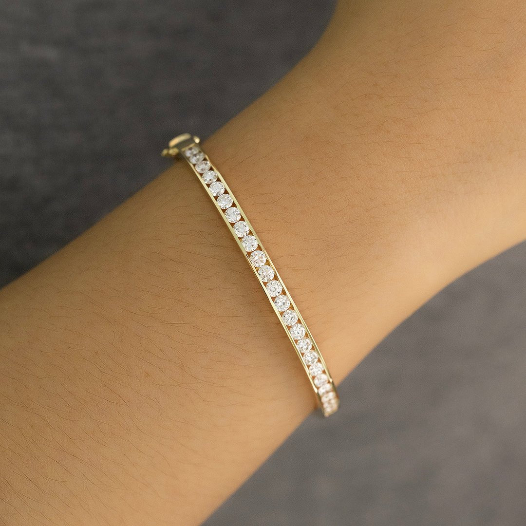 半圈钻石手镯 - LGG Jewelry