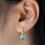 Load image into Gallery viewer, 祖母绿耳坠 - LGG Jewelry