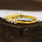 Lade Bild in die Galerieansicht, Round Cut Lab Diamond Four Prongs Wedding Band - LGG Jewelry