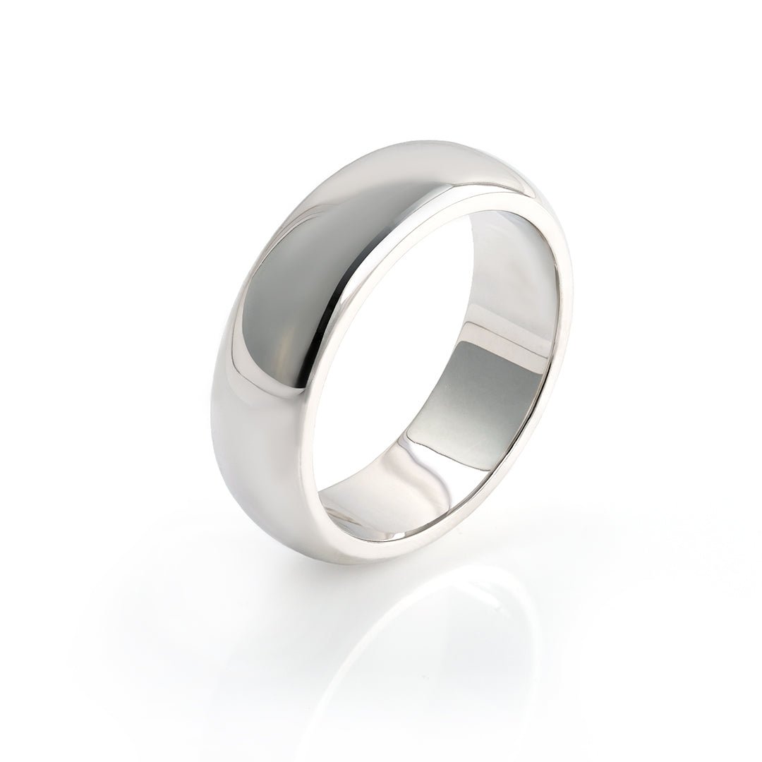 Simple & Classic 6mm Men's Plain Wedding Band - LGG Jewelry