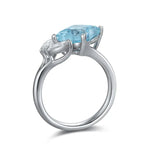 Lade Bild in die Galerieansicht, Snowflake Toi Et Moi Moissanite Engagement Ring - LGG Jewelry