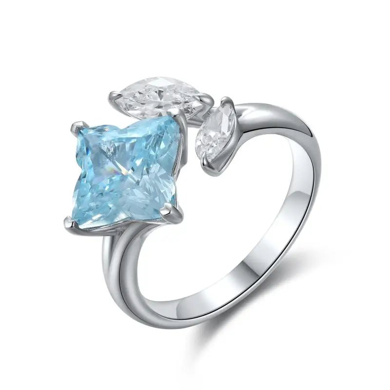 Snowflake Toi Et Moi Moissanite Engagement Ring - LGG Jewelry