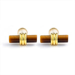 Lade Bild in die Galerieansicht, Tigers Eye Beam Earrings - LGG Jewelry