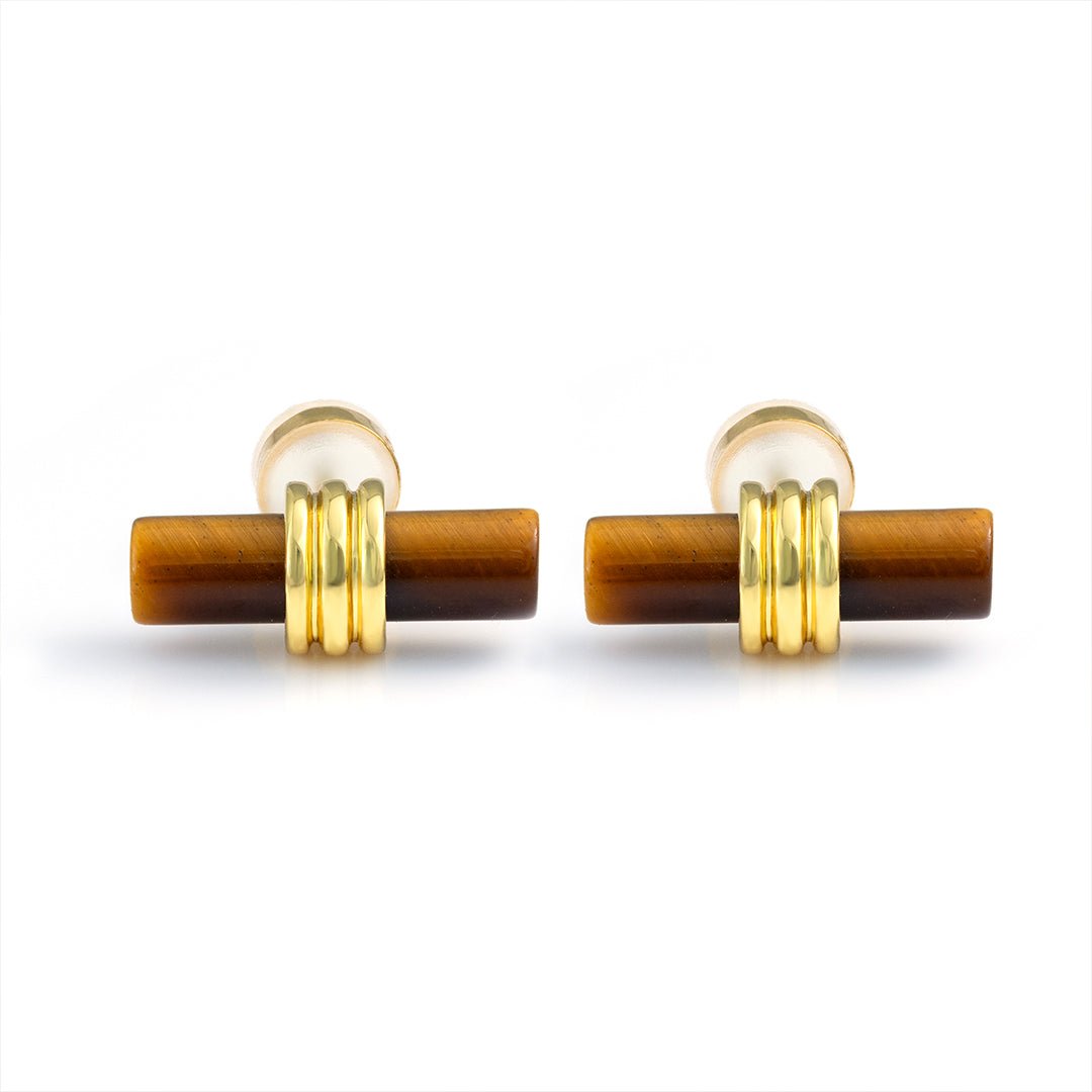 Tigers Eye Beam Earrings - LGG Jewelry