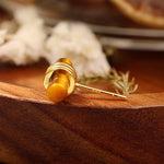 Lade Bild in die Galerieansicht, Tigers Eye Beam Earrings - LGG Jewelry
