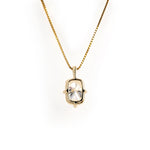 Lade Bild in die Galerieansicht, Timeless 2 Ct Elongated Cushion Cut Lab Diamond Four Prongs Pendant Necklace - LGG Jewelry