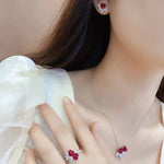 Lade Bild in die Galerieansicht, Toi Et Moi Heart Shape Engagement Ring - LGG Jewelry