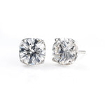 Lade Bild in die Galerieansicht, Tulip Diamond Stud Earrings - Round Cut Lab Created Diamonds - LGG Jewelry