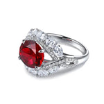 Lade Bild in die Galerieansicht, Twist Band 4.8 Ct Lab Ruby Engagement Ring - LGG Jewelry