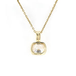 Lade Bild in die Galerieansicht, Vintage Old Mine Cut 2.05ct Cushion Pendant Necklace in 10K Yellow Gold - LGG Jewelry