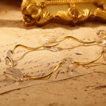 Lade Bild in die Galerieansicht, White Crystal Bead Wave Necklace - LGG Jewelry
